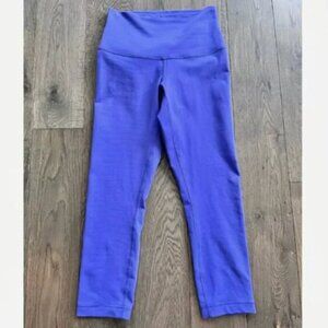 Lululemon Wunder Under Hi-Rise Crop Leggings Size S Purple Yoga Pilates Active